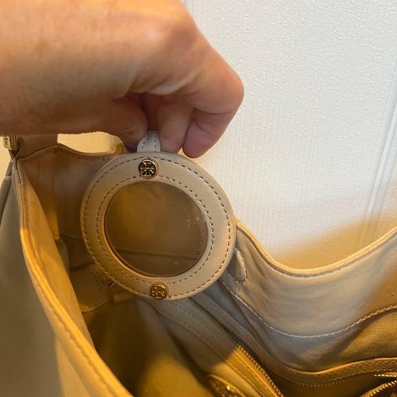 Tory Burch Gold Pyramid Studded Shoulder Bag - Picture 7 of 13